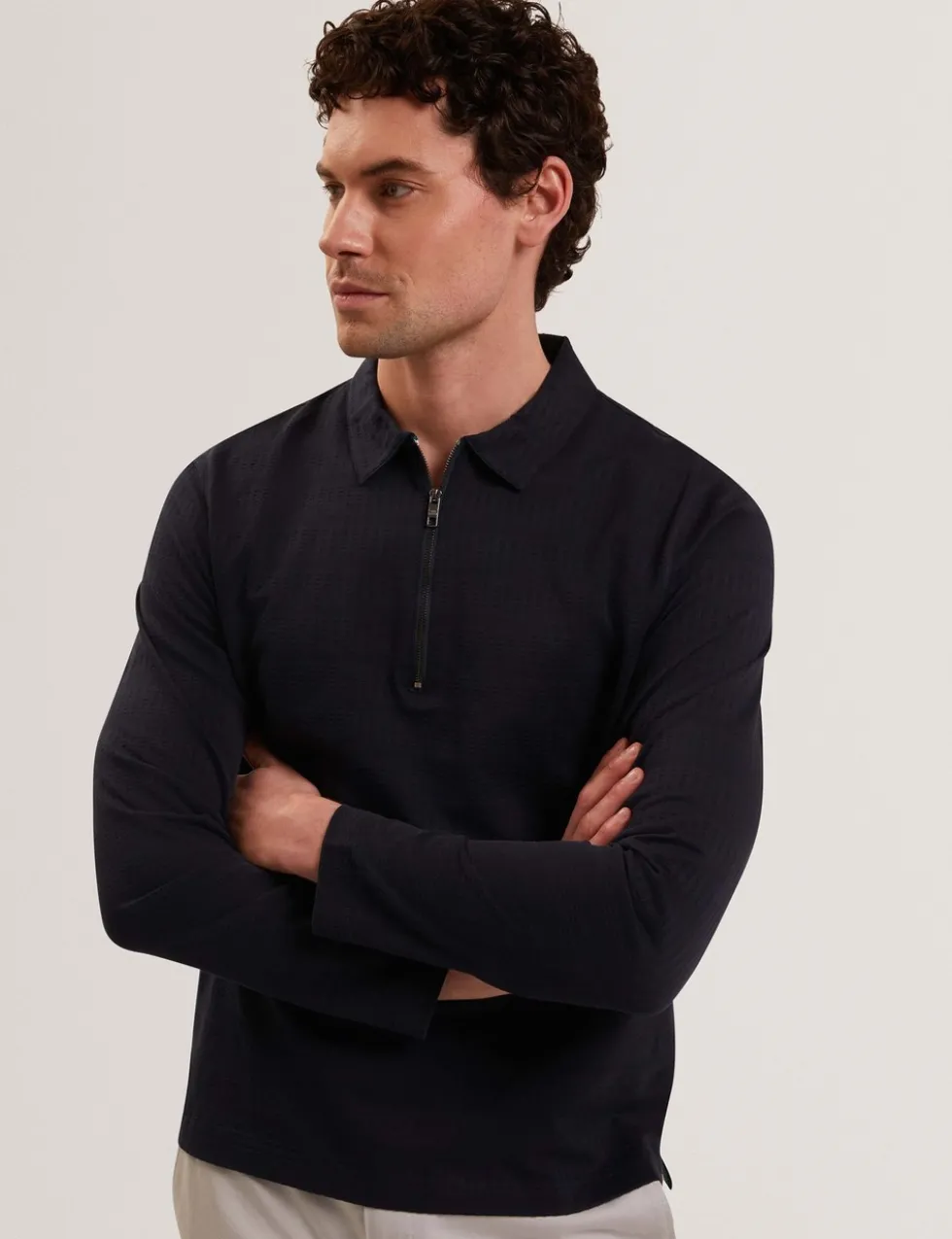 Pure Cotton Half Zip Sweatshirt