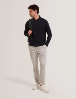 Pure Cotton Half Zip Sweatshirt