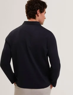 Pure Cotton Half Zip Sweatshirt
