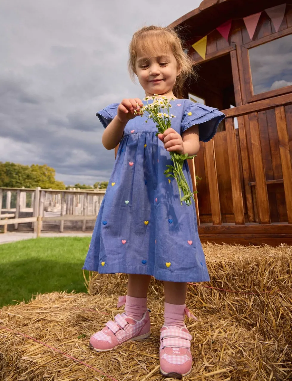 Pure Cotton Heart Frill Dress (6 Mths-7 Yrs)