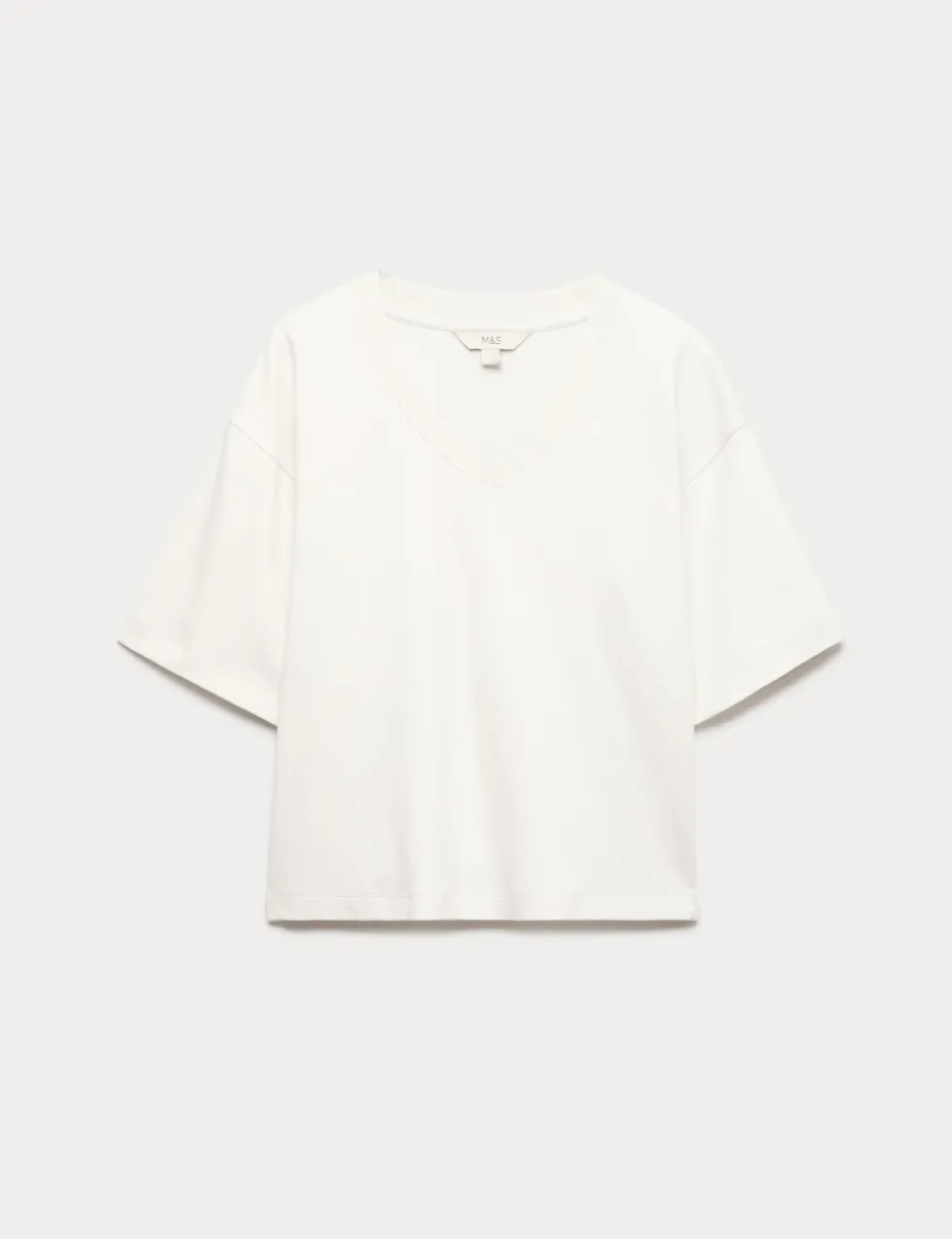 Pure Cotton Heavyweight V-Neck T-Shirt