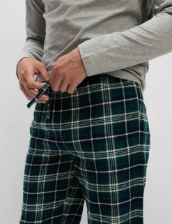 Pure Cotton Henley Check Pyjama Set