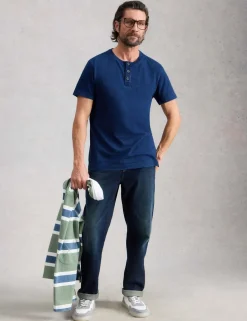 Pure Cotton Henley Top