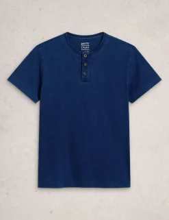 Pure Cotton Henley Top