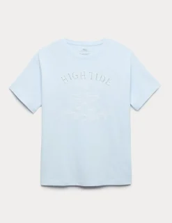 Pure Cotton High Tide Graphic T-Shirt (6-16 Yrs)