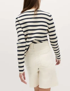 Pure Cotton High Waisted Bermuda Short