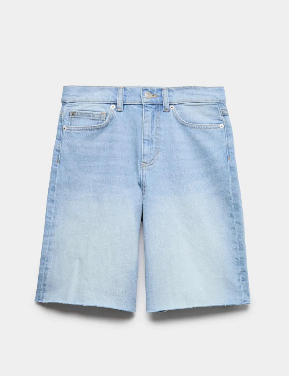 Pure Cotton High Waisted Bermuda Short