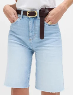 Pure Cotton High Waisted Bermuda Short