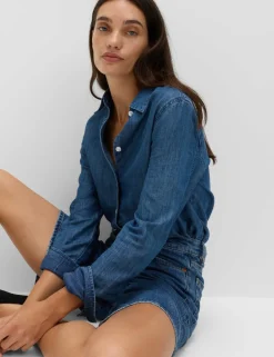 Pure Cotton High Waisted Bermuda Short