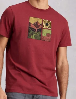 Pure Cotton Hiking Graphic T-Shirt
