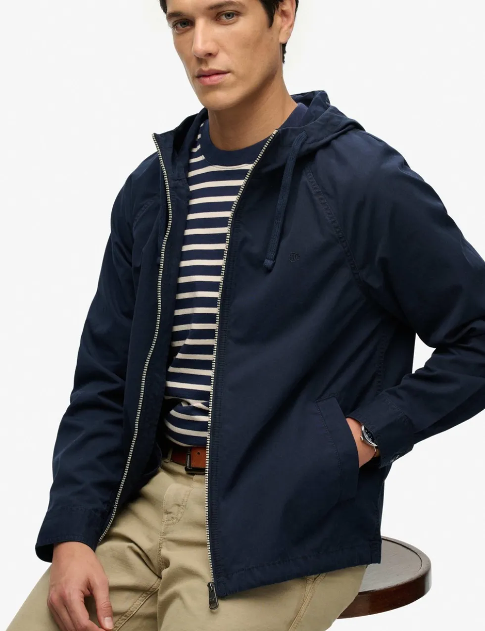Pure Cotton Hooded Jacket