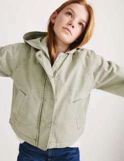 Pure Cotton Hooded Parka (6-16 Yrs)