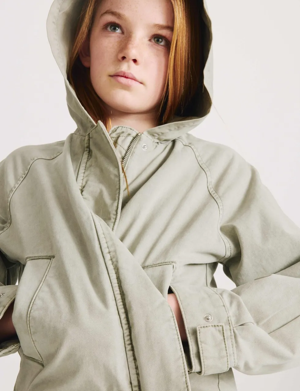 Pure Cotton Hooded Parka (6-16 Yrs)