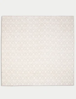 Pure Cotton Ikat Geometric Bedspread