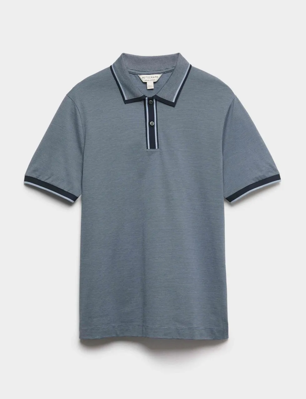 Pure Cotton Jacquard Polo Shirt