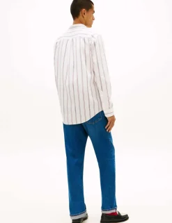 Pure Cotton Jacquard Striped Oxford Shirt