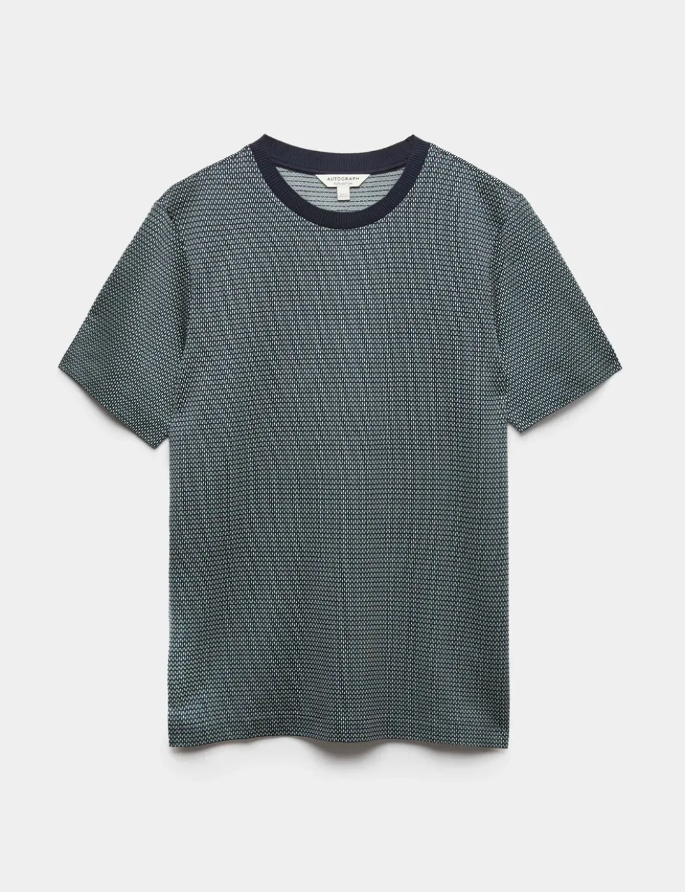 Pure Cotton Jacquard T-Shirt