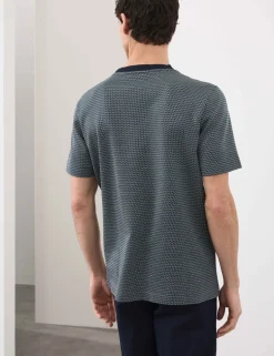 Pure Cotton Jacquard T-Shirt