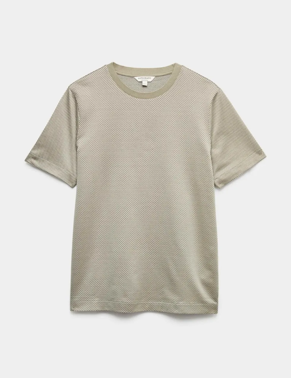 Pure Cotton Jacquard T-Shirt
