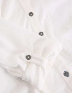 Pure Cotton Jersey Broderie Shirt