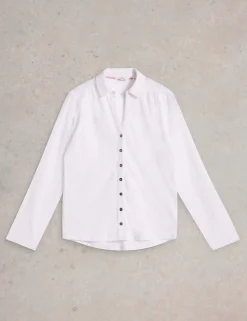 Pure Cotton Jersey Collared Shirt