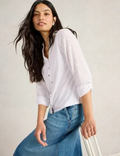 Pure Cotton Jersey Collared Shirt