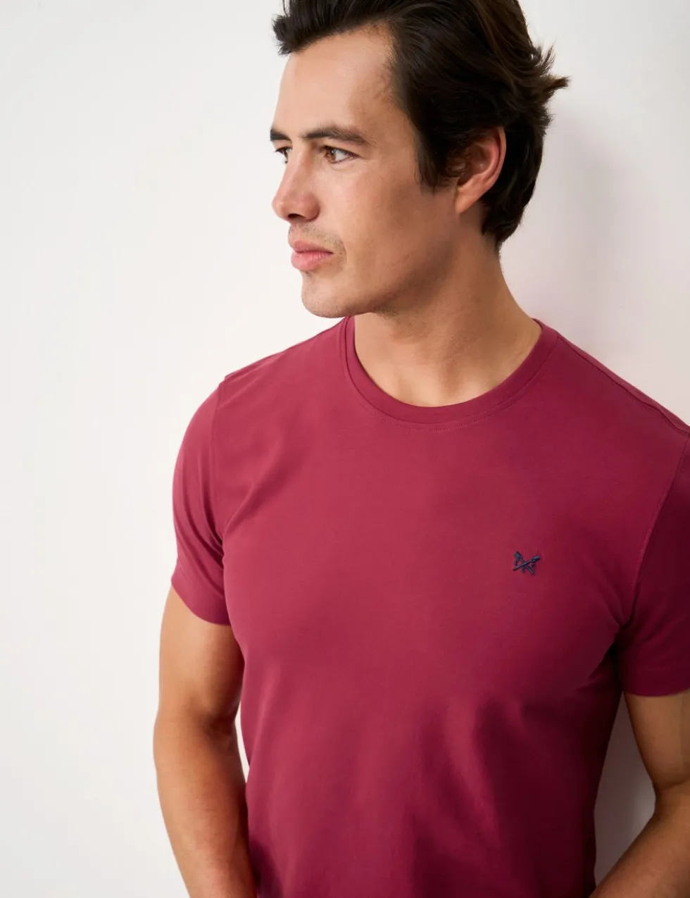 Pure Cotton Jersey Crew Neck T-Shirt
