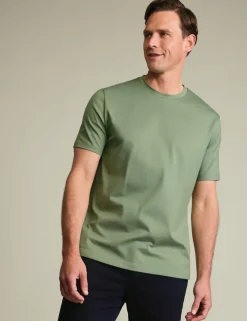 Pure Cotton Jersey Crew Neck T-Shirt