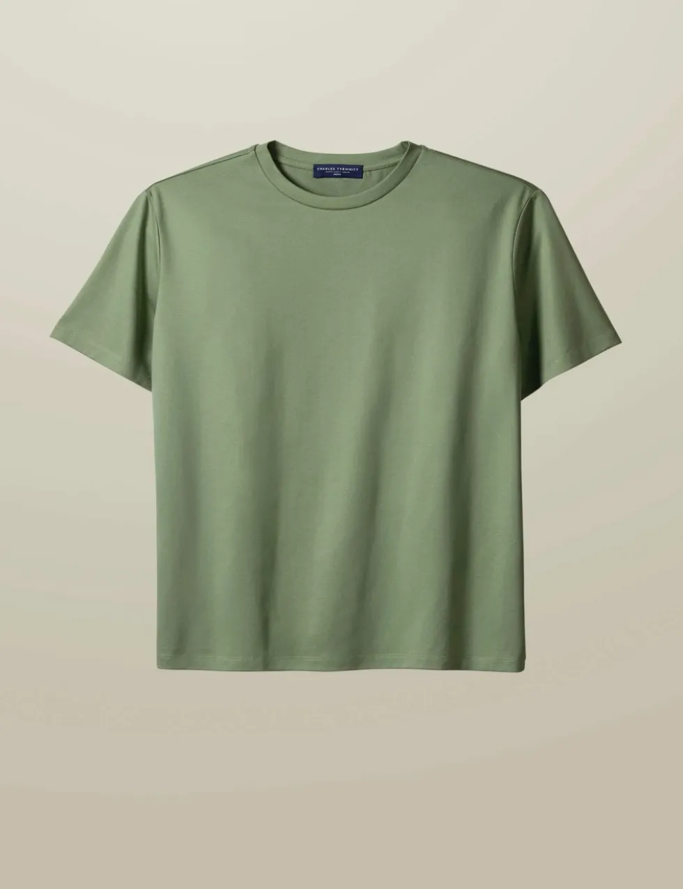Pure Cotton Jersey Crew Neck T-Shirt