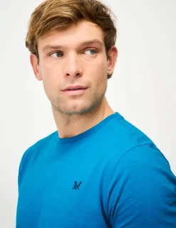 Pure Cotton Jersey Crew Neck T-Shirt