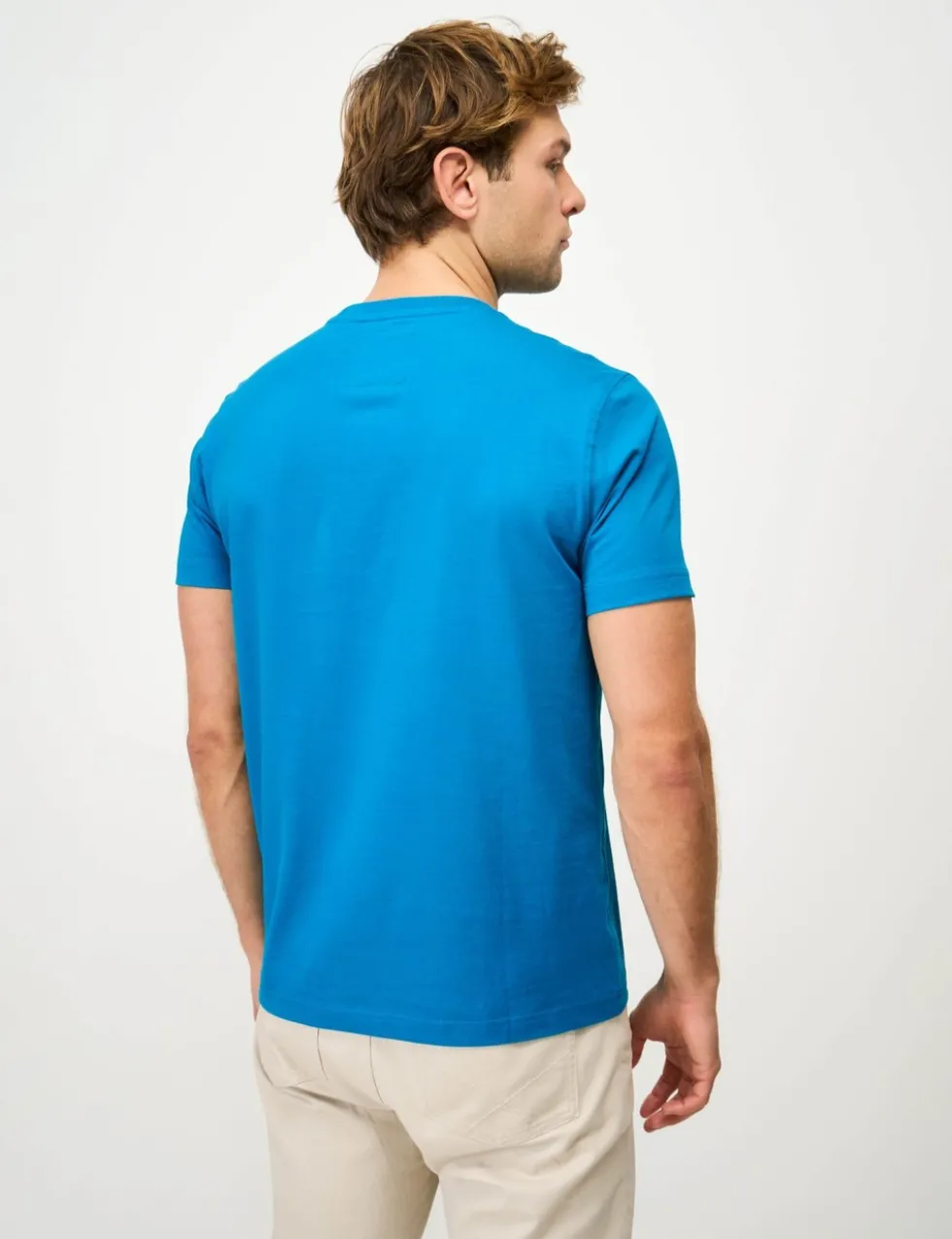 Pure Cotton Jersey Crew Neck T-Shirt