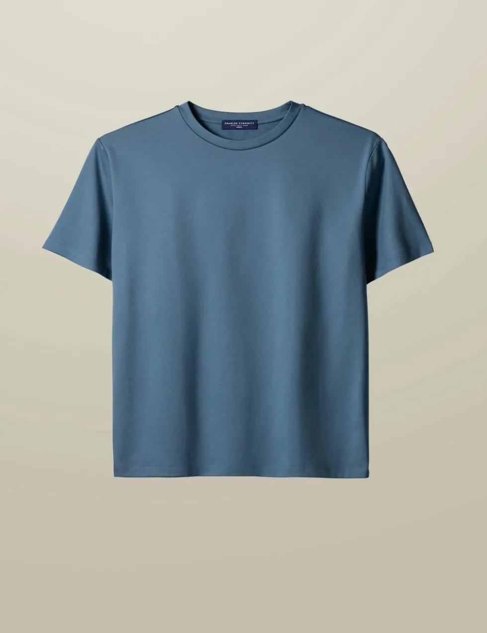 Pure Cotton Jersey Crew Neck T-Shirt
