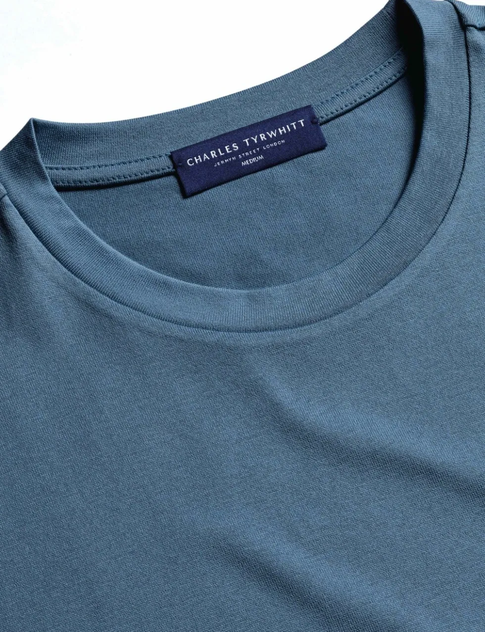 Pure Cotton Jersey Crew Neck T-Shirt