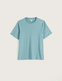 Pure Cotton Jersey Crew Neck T-Shirt