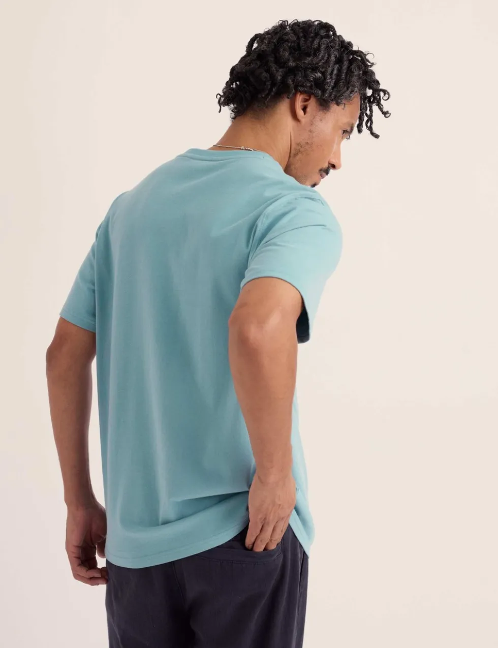 Pure Cotton Jersey Crew Neck T-Shirt