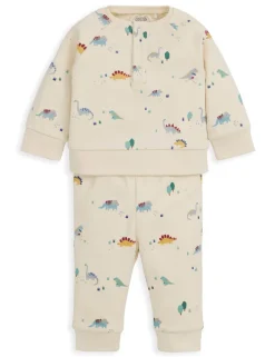 Pure Cotton Jersey Dinosaur Print Pyjamas (3 Mths-3 Yrs)