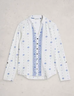 Pure Cotton Jersey Embroidered Shirt