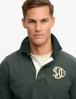 Pure Cotton Jersey Embroidered Rugby Shirt