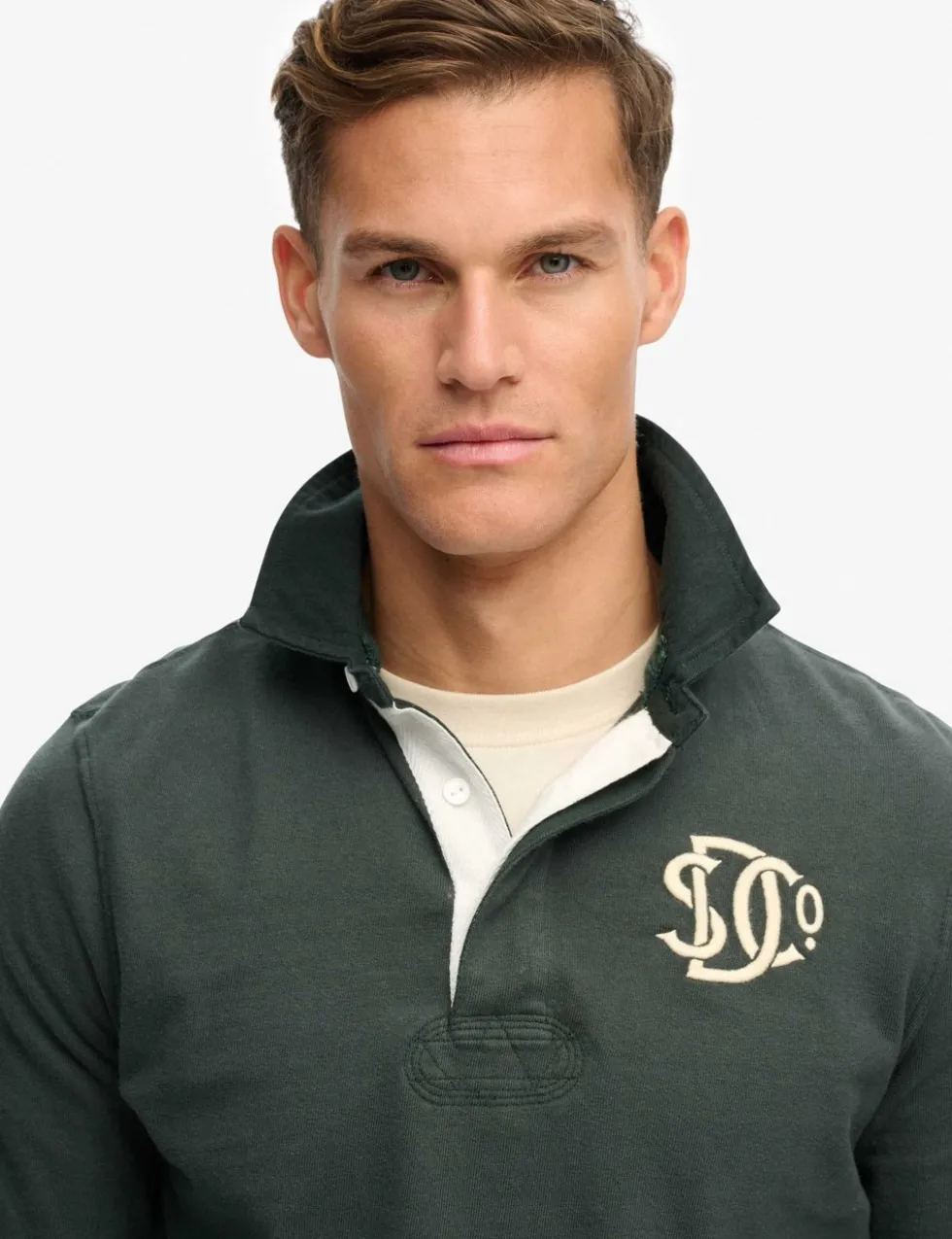 Pure Cotton Jersey Embroidered Rugby Shirt