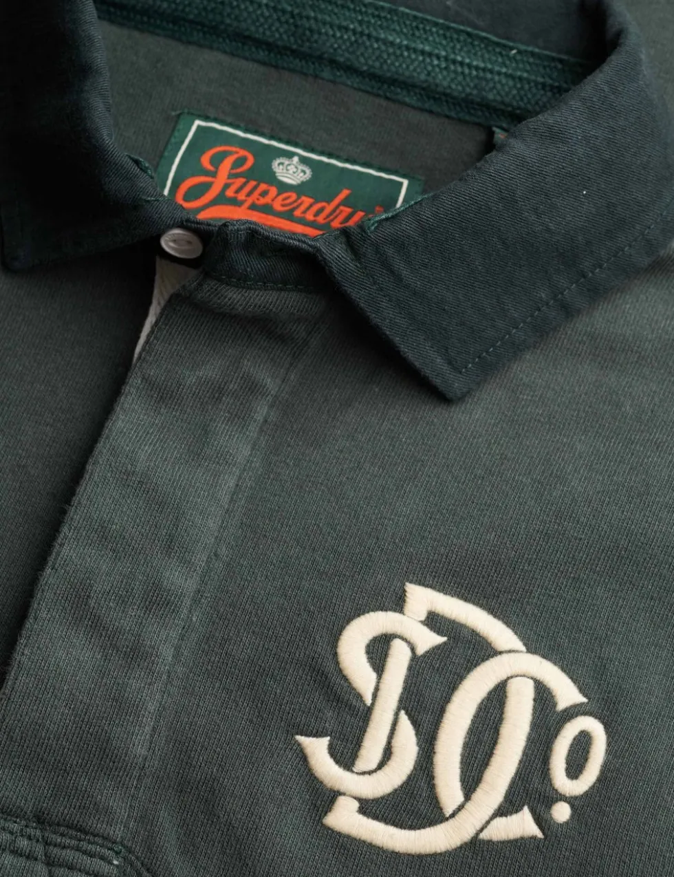 Pure Cotton Jersey Embroidered Rugby Shirt