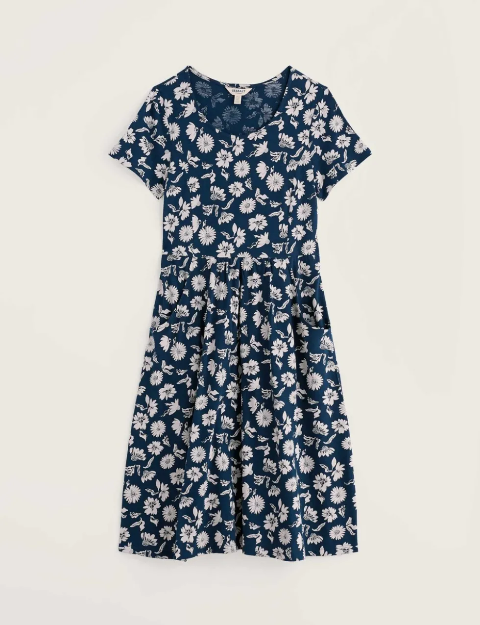 Pure Cotton Jersey Floral T-Shirt Dress