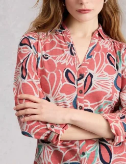 Pure Cotton Jersey Floral Shirt