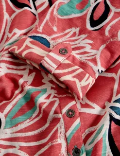 Pure Cotton Jersey Floral Shirt