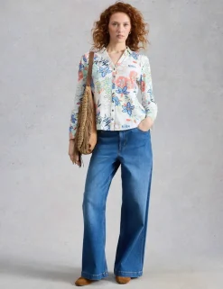 Pure Cotton Jersey Floral Shirt