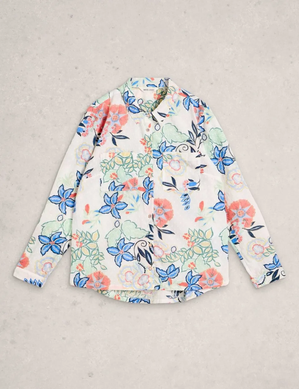 Pure Cotton Jersey Floral Shirt