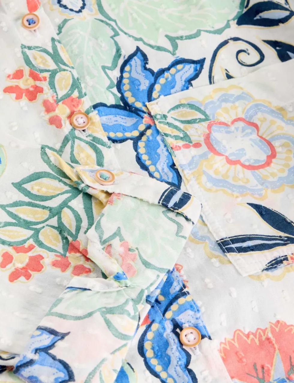 Pure Cotton Jersey Floral Shirt