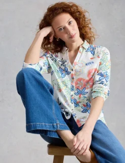Pure Cotton Jersey Floral Shirt