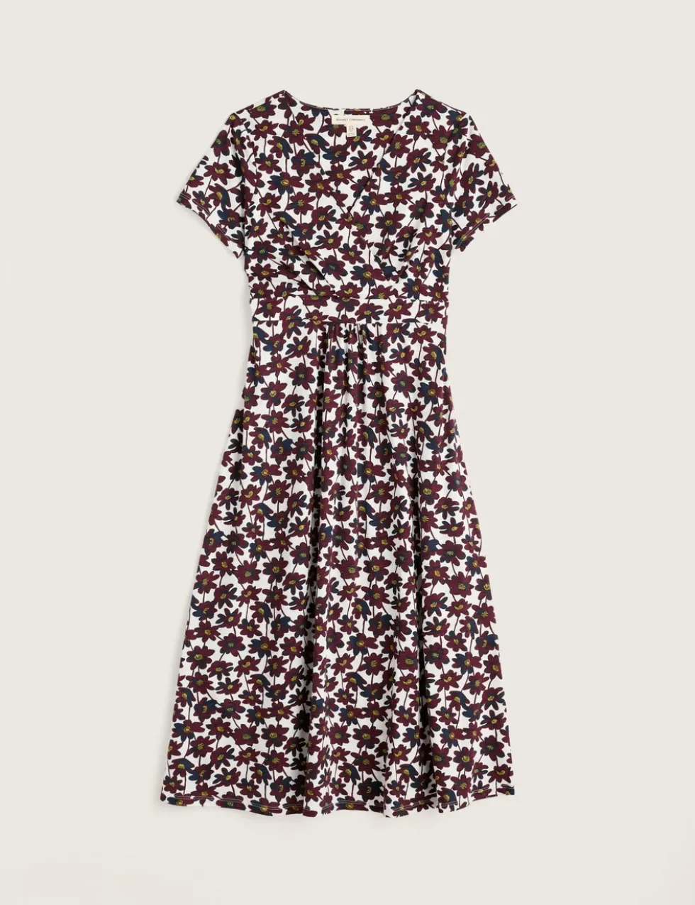 Pure Cotton Jersey Floral Midi Dress