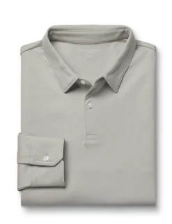 Pure Cotton Jersey Long Sleeve Polo Shirt