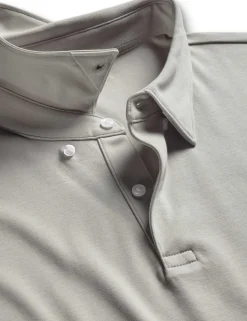 Pure Cotton Jersey Long Sleeve Polo Shirt